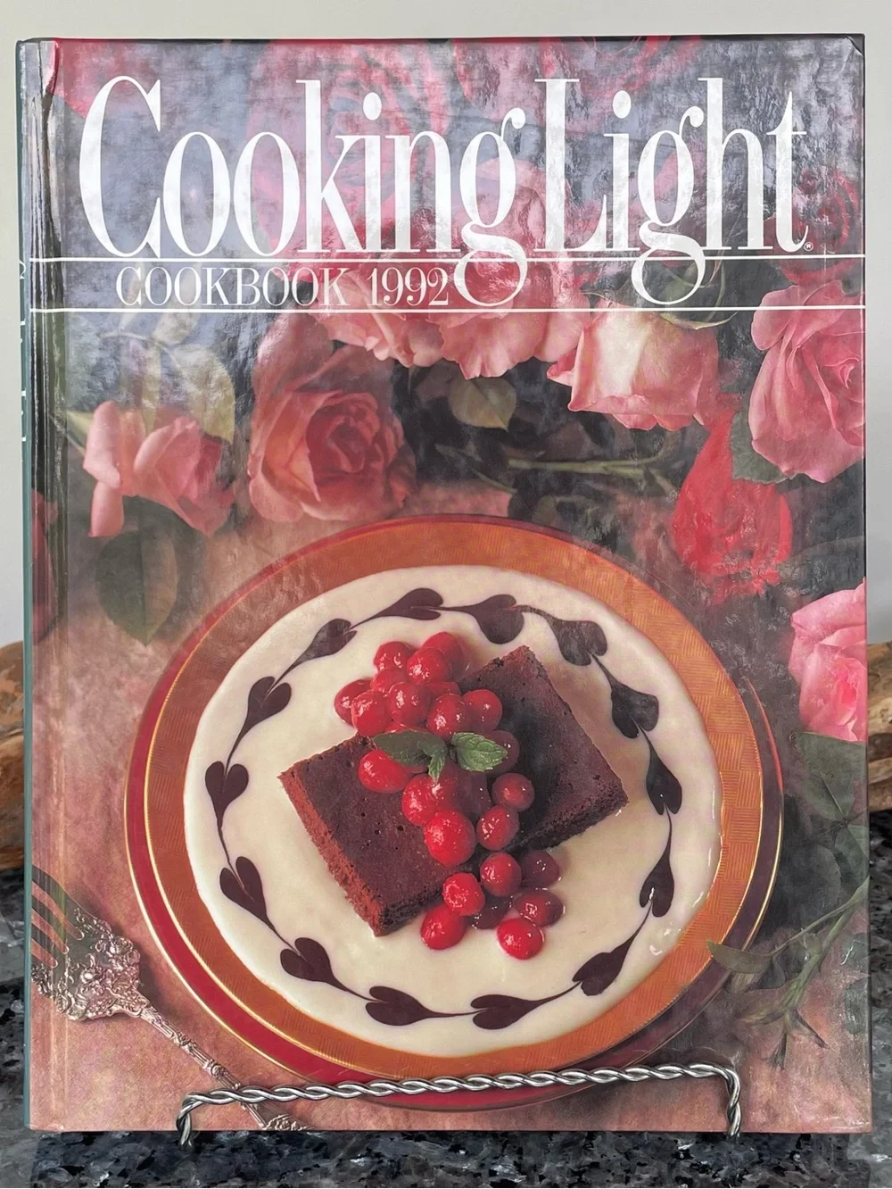 Cooking Light Cookbook-Hardcover Book, 1992, Vintage Kitchen Recipe Book